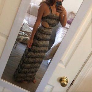 Black & White Urban Outfitters Maxi Dress